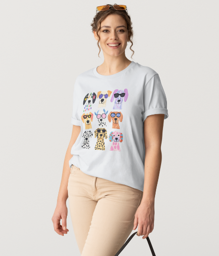Colourful Canines Tee