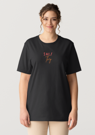 She/They Pronoun Tee