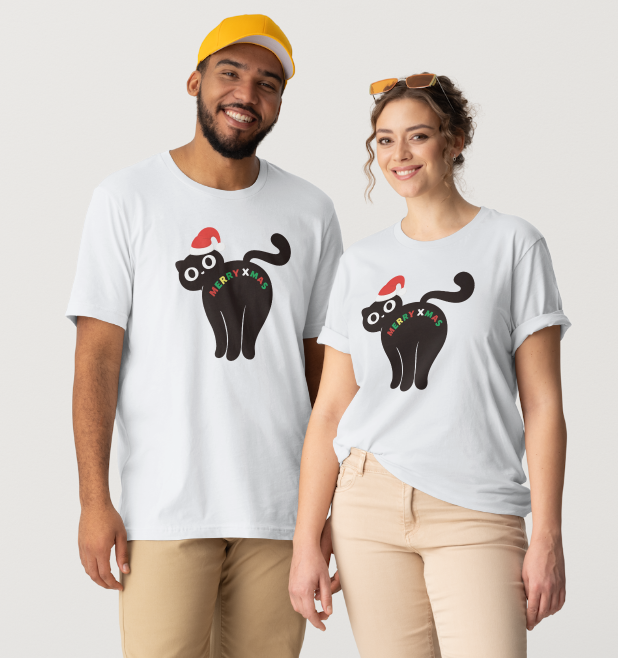 Merry X-Mas Cat Tee