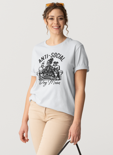 Anti-Social Dog Mom Tee