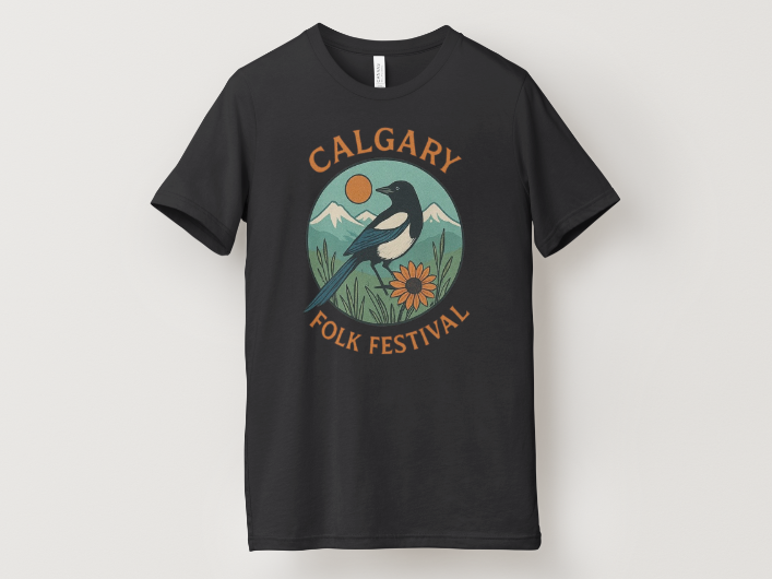 Calgary Folk Festival Magpie Tee