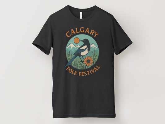 Calgary Folk Festival Magpie Tee
