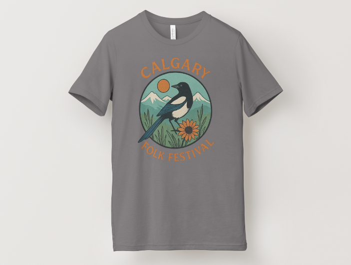 Calgary Folk Festival Magpie Tee