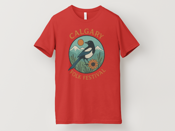 Calgary Folk Festival Magpie Tee
