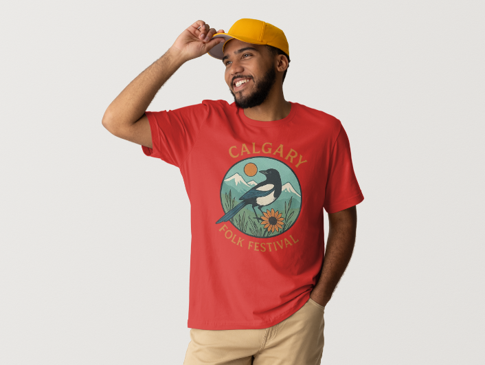 Calgary Folk Festival Magpie Tee