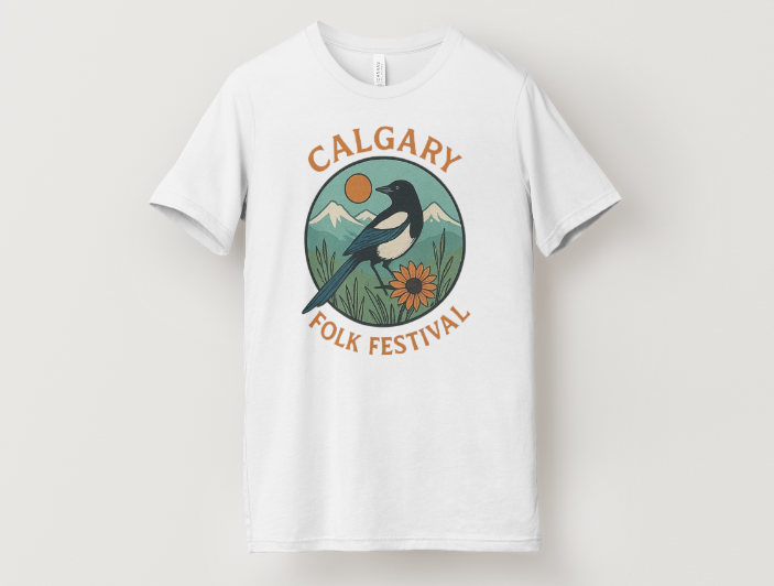 Calgary Folk Festival Magpie Tee