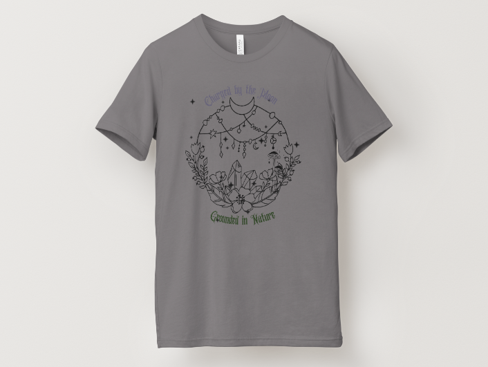 Charged by the Moon, Grounded in Nature Tee