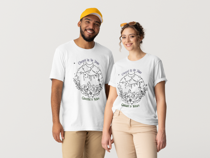Charged by the Moon, Grounded in Nature Tee