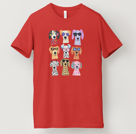 Colourful Canines Tee