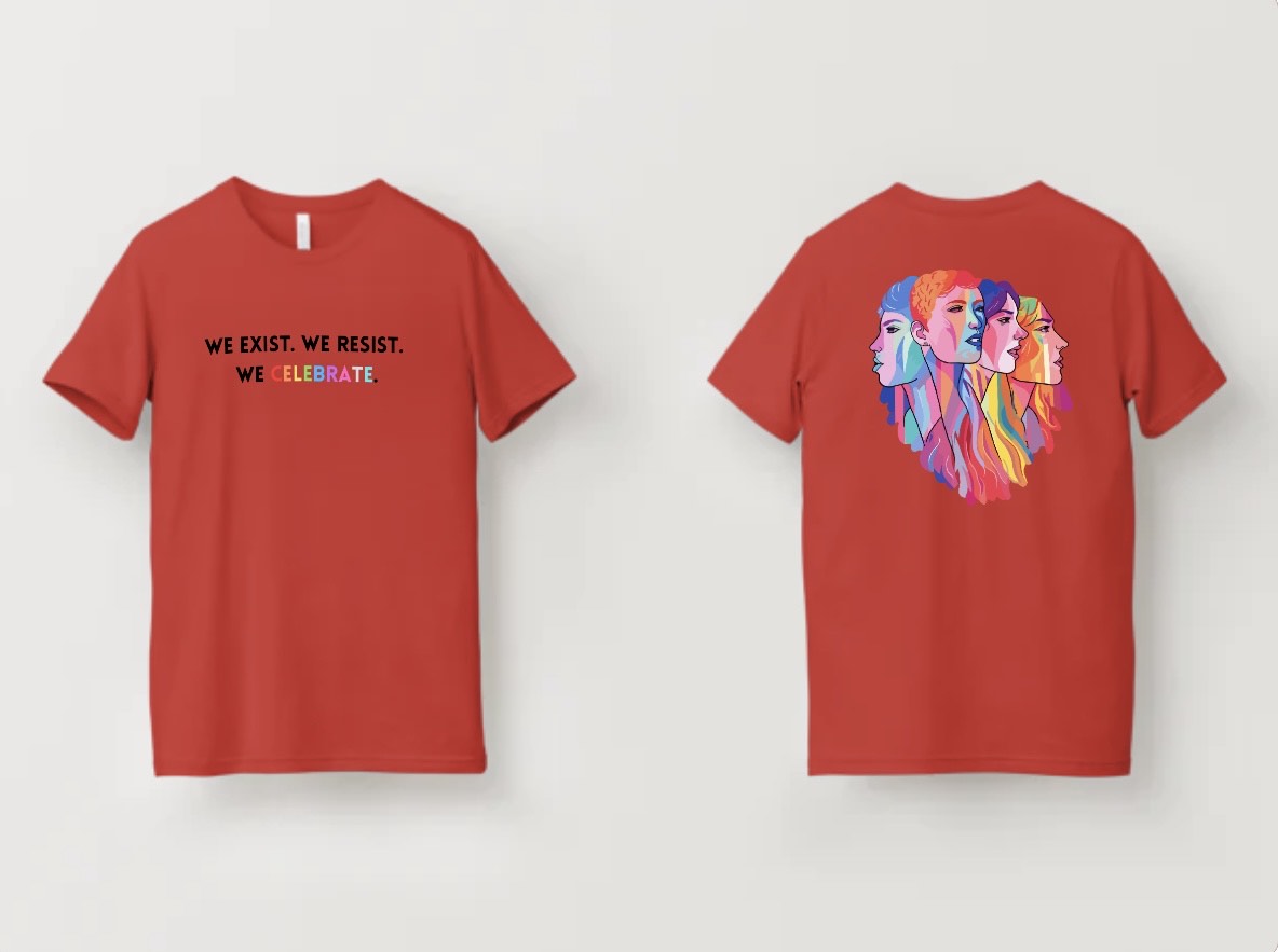 We Exist. We Resist. We Celebrate Pride Tee