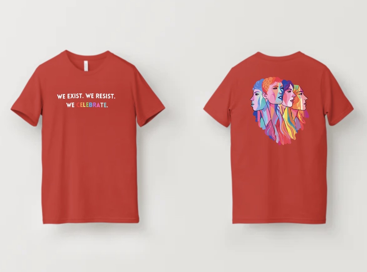 We Exist. We Resist. We Celebrate Pride Tee