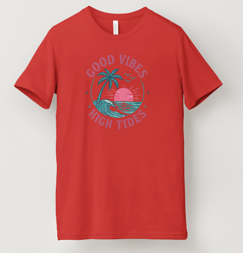Good Vibes, High Tides Tee