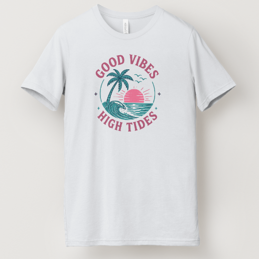 Good Vibes, High Tides Tee