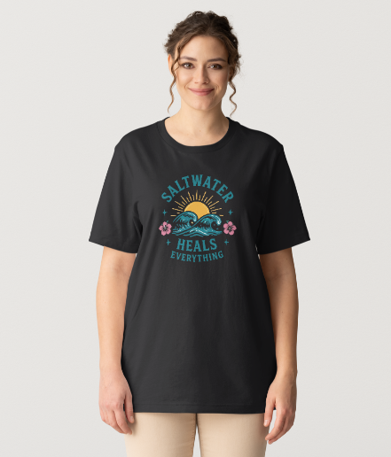 Saltwater Heals Everything Tee