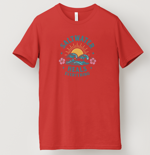 Saltwater Heals Everything Tee