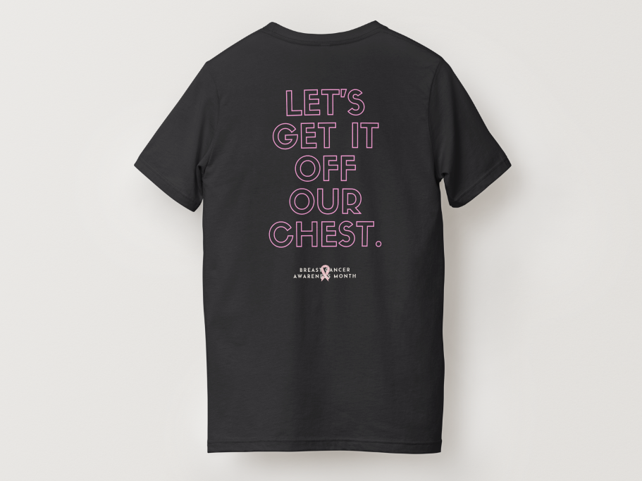 October Skeleton -> Breast Cancer Awareness Tee
