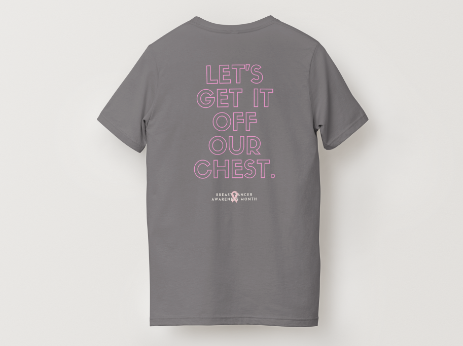 October Skeleton -> Breast Cancer Awareness Tee