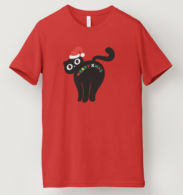 Merry X-Mas Cat Tee
