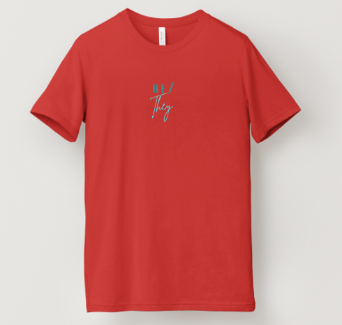 He/They Pronoun Tee