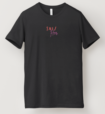 She/Her Pronoun Tee
