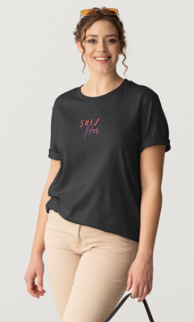 She/Her Pronoun Tee