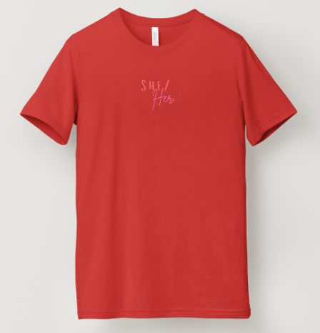 She/Her Pronoun Tee